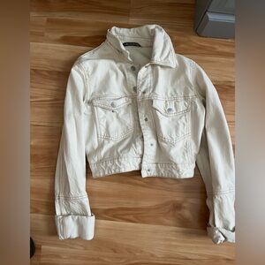 Zara cropped denim jacket